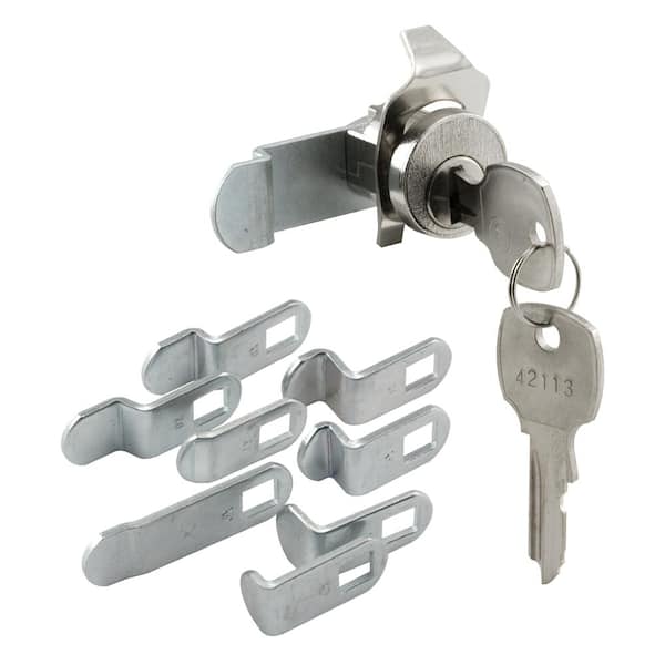 11/16 in. Diameter, Mailbox Lock, Diecast Construction, Nickel Plated Finish, 9 Cams, Locks Counter Clockwise Rotation (S 4531) 11/16 in. Diameter, Mailbox Lock, Diecast Construction, Nickel Plated Finish, 9 Cams, Locks Counter Clockwise Rotation (S 4531)